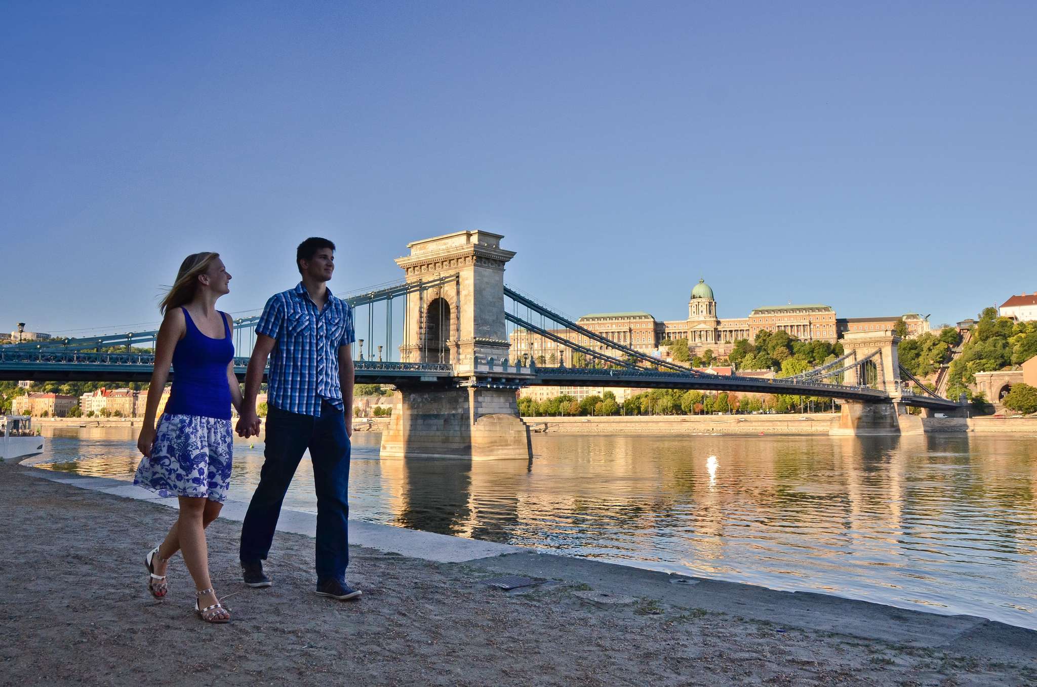 romantic danube stroll waterfront along budapest